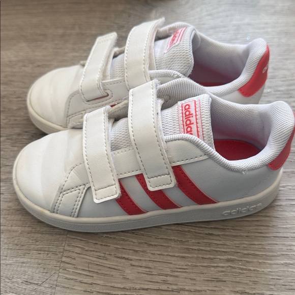 Adidas Kids' Sneakers in White and Pink - Picture 1 of 6